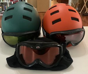 Youth Traverse Snowboard/ski Helmets And Alkai Goggles