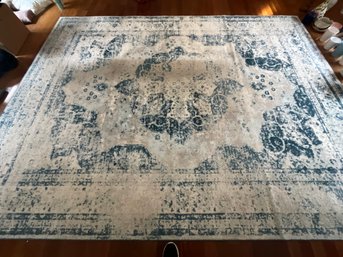 Blue And White Area Rug