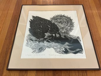 Santos Chavez 'El Viento' Woodcut