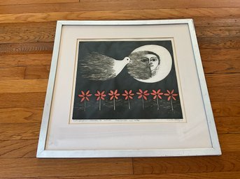 Santos Chavez Woodcut 68'