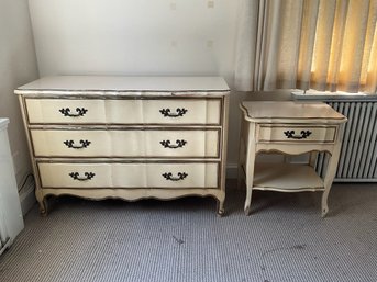 French Country Style Dresser And Nightstand