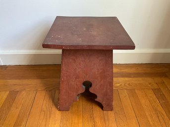 Primitive Carved Side Table