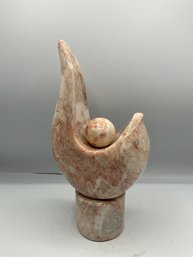 Mid-Century Leonardo Nierman Style Hand Carved Flame Sculpture