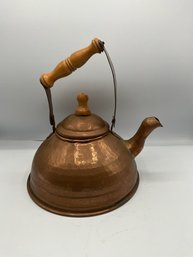 Primitive Copper Hammered Teapot