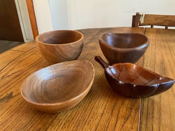 Grouping Of Wood Bowls