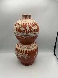 Primitive Double Pot Clay Vase