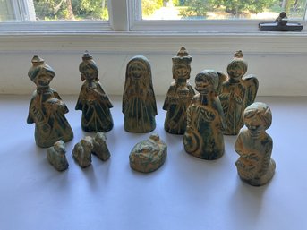 Vintage Mexican Nativity Set