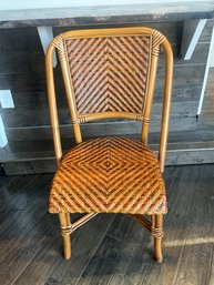 Bentwood Bamboo And Rattan Side Chair