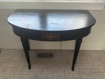 Vintage Bow Front Console Table