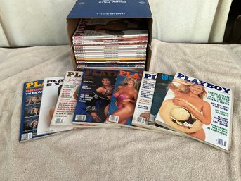 Grouping Of 1989-2000 Playboy Magazines