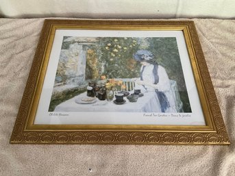 Childe Hassan - 'French Tea Garden' Framed Print