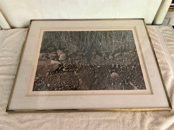 Framed Abstract Etching