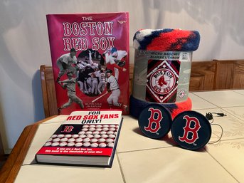 Boston Red Socks Blanket, Speakers And Books
