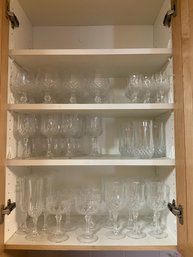 Grouping Of Vintage Cut Glass Stemware