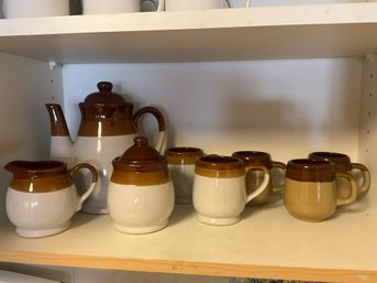Vintage Stoneware Tea Service
