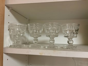 Grouping Of Clear Glass Stemware