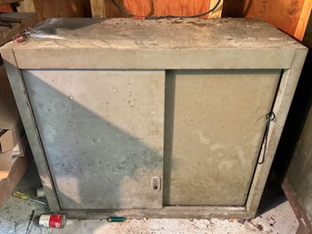 Vintage Two-door Metal Cabinet