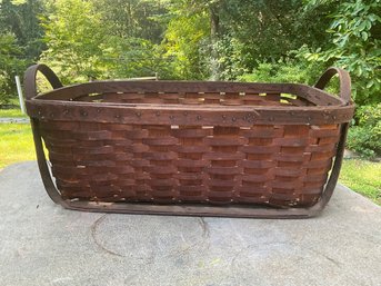Antique Woven Wicker Basket