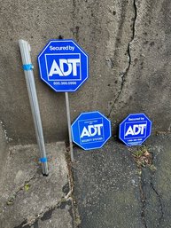 Grouping Of ADT Security Signs And Stakes