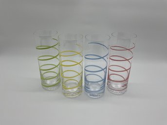 (4) Tall Cocktail Glasses