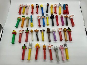 Large Grouping Of Vintage Pez Dispensers