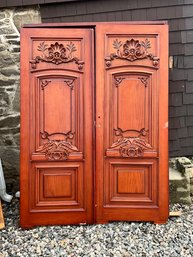 Pair Of Oak Entry Doors Incl. Jamb (1 Of 2)