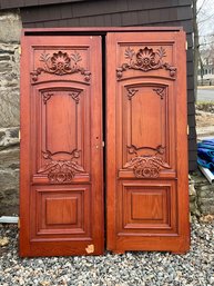 Pair Of Oak Entry Doors Incl. Jamb (2 Of 2)