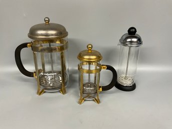 (3) Vintage French Coffee Presses