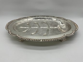 Vintage SF Co Silver Plate Oval Serving Tray