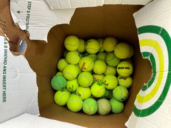 Large Grouping Of Tennis Balls