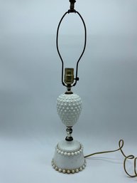 Vintage Milk Glass Table Lamp