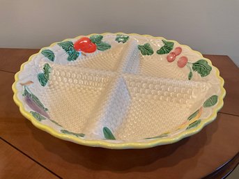 Pick Of The Crop By Shafford Porcelain Divided Serving Bowl