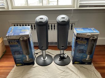 Pair Of Lasko 30 Inch Pedestal Heaters