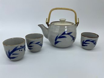 Japanese Ceramic Teapot And Cups
