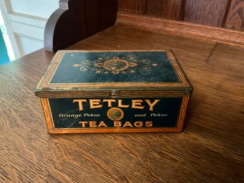 Vintage Tetley Tea Bag Tin