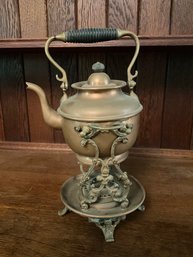 Vintage Brass Teapot Incl. Burner Stand