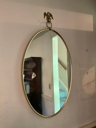 Vintage Gold-tone Oblong Mirror