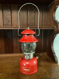 Vintage 1959 Red Coleman Camping Lantern - Model 2004