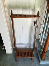 Vintage Wood Stand Up Gun Holder