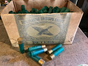 Grouping Of Remington Peters 10 Gauge Empty Shot Gun Shells And Wads