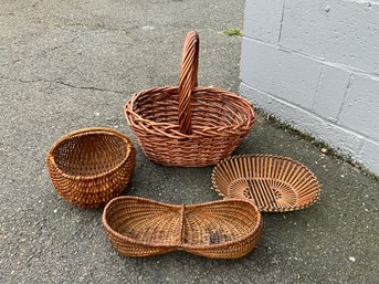 Grouping Of Wicker Baskets