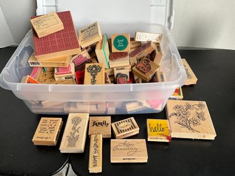 Grouping Of Wood Stamps