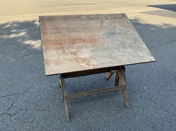 Vintage Woood Drafting Table