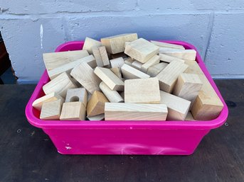 Grouping Of Childrens Wood Blocks