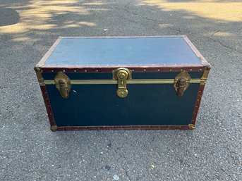 Vintage Navy Blue Trunk