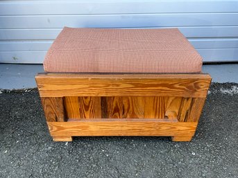 Pine Plank Ottoman