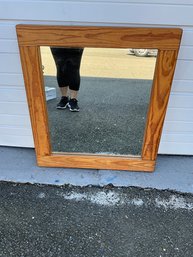 Pine Plank Bedroom Mirror