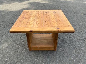 Pine Plank Side Table