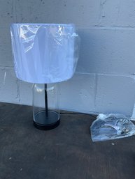 Clear Glass Table Lamp - NEW