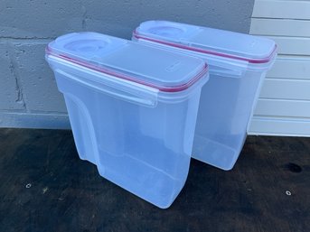 (2) Sterilite Dry Goods Storage Containers